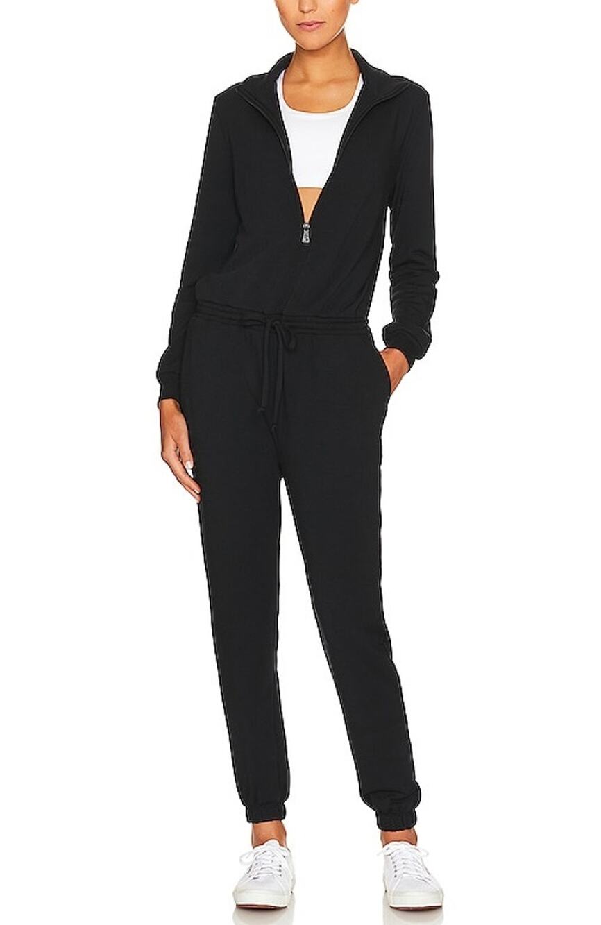 Beyond Yoga Cozy Black Ski Weekend Jumpsuit Size S